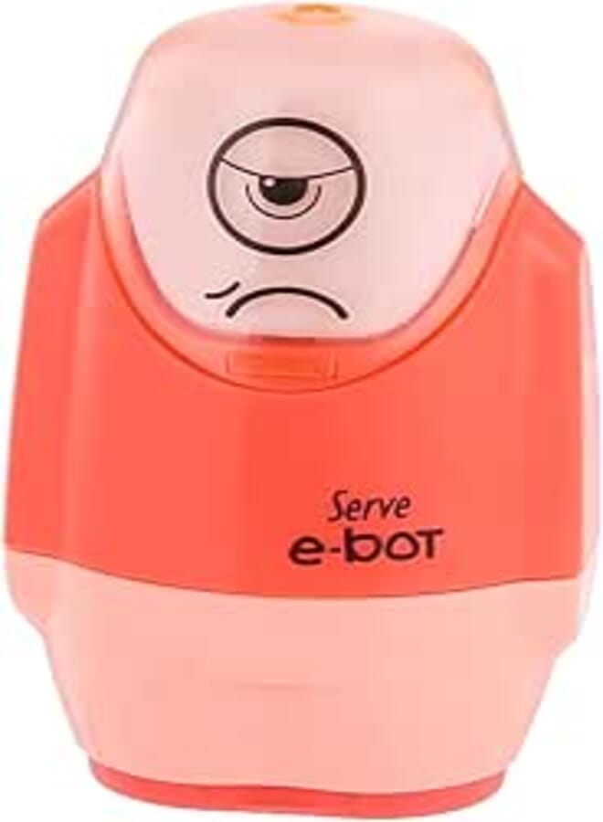 Serve sv-ebot1fk e-bot 2 in 1 eraser and sharpener - red